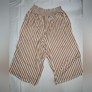 Jessica Simpson NWT Women's Striped Wide Leg Cropped Pants 1X